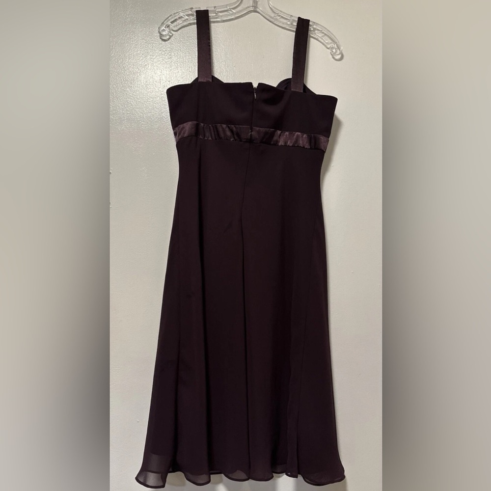 ✨ SL Fashions‎ Purple Beaded Evening Dress Size 12 Elegant ✨ - Picture 4 of 8